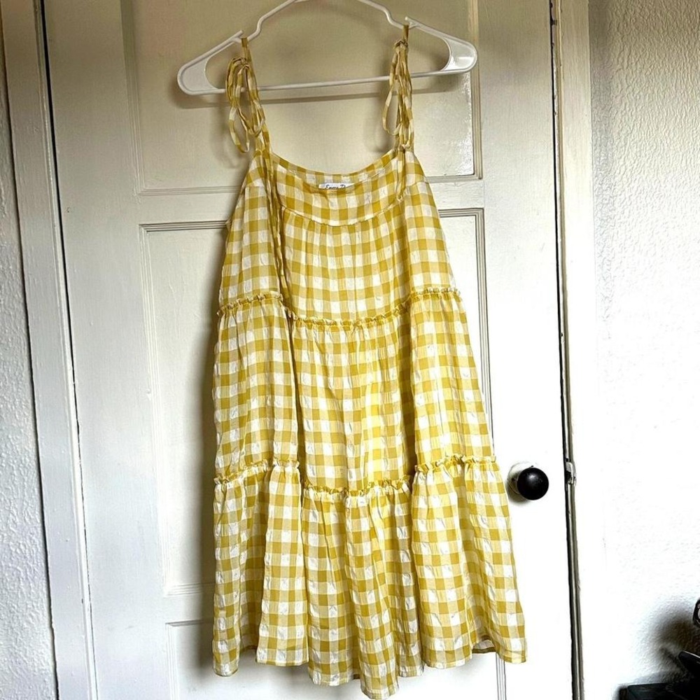 yellow gingham mini dress from Emory Park